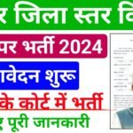 Bihar Jila Court Vacancy 2024- बिहार के सभी जिला कोर्ट में निकली बंपर भर्ती, आवेदन प्रक्रिया शुरू