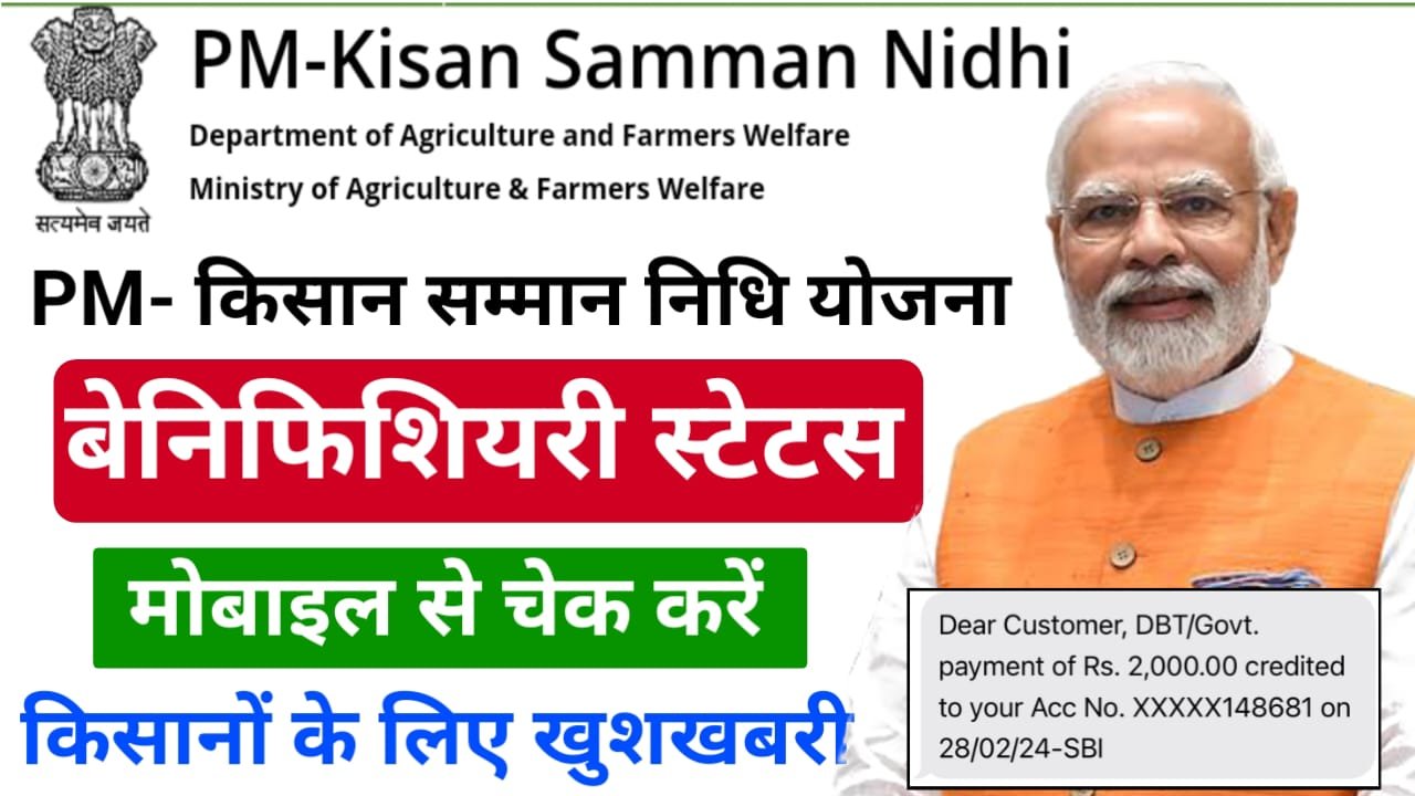 Pm Kisan Beneficiary Status: पीएम किसान की ₹2000 की नई किस्त जारी तुरंत बेनिफिशियरी स्टेटस, यहां से करें चेक