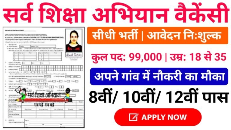 SSA Recruitment 2024: SSA Online Job Alert सर्व शिक्षा अभियान भर्ती 2024 का नोटिफिकेशन जारी, ऐसे करें अप्लाई